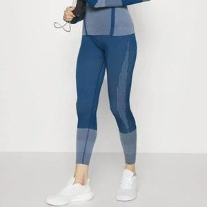 Sweaty Betty Sculpt Base Layer 7/8 Deep Blue Leggings Size: M